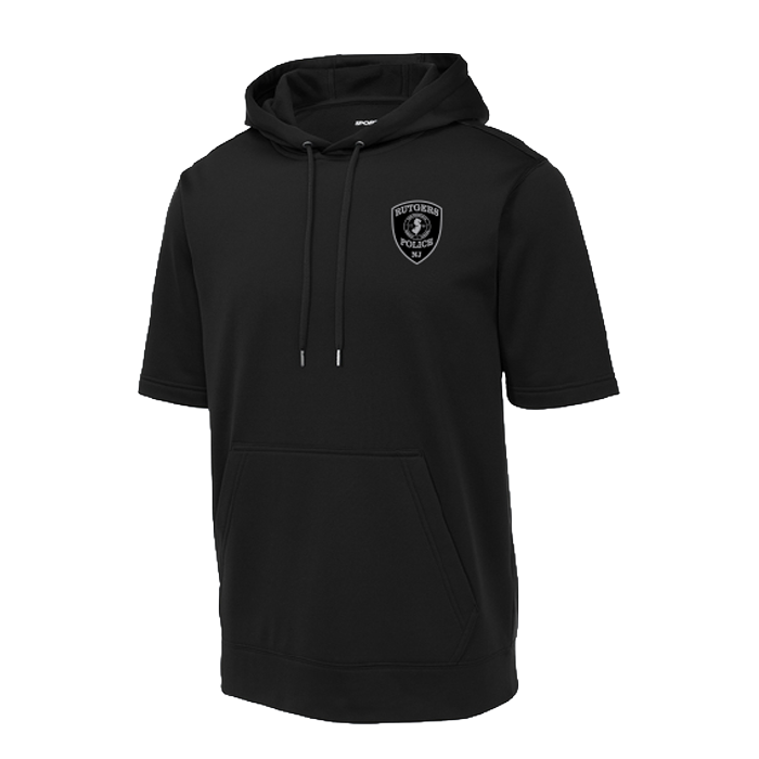 Short Sleeve Fleece Hooded Sweatshirt  Outerwear