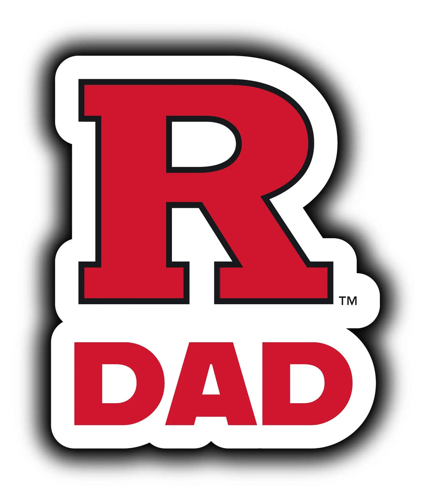 Rutgers Scarlet Knights 4-Inch Proud Dad NCAA - Durable School Spirit Vinyl Decal Perfect Gift for Dad R & R INC.