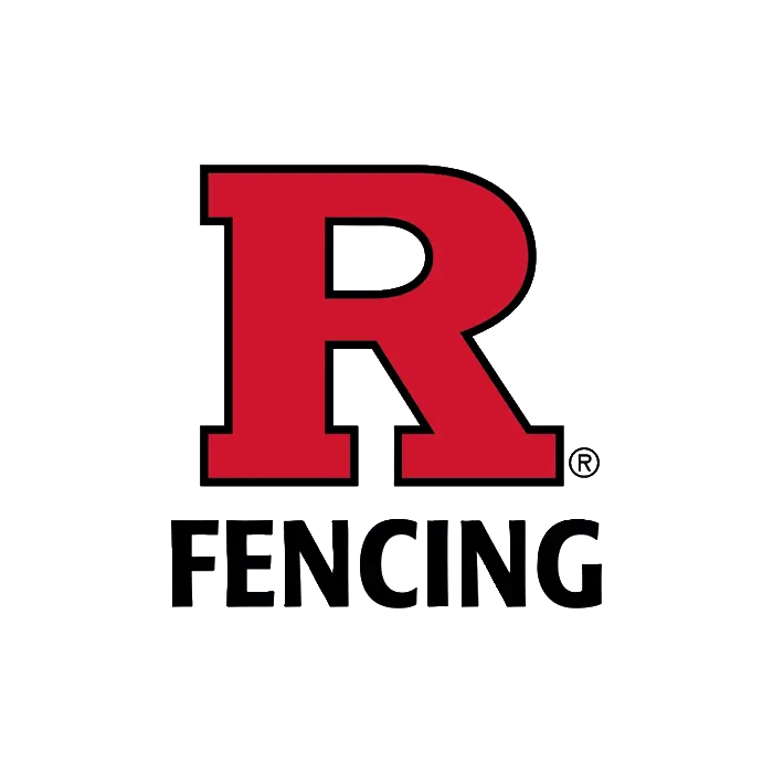 Fencing 3" Die Cut Sticker Rutgers Fencing