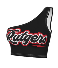 Top de un solo hombro Rutgers Lightning