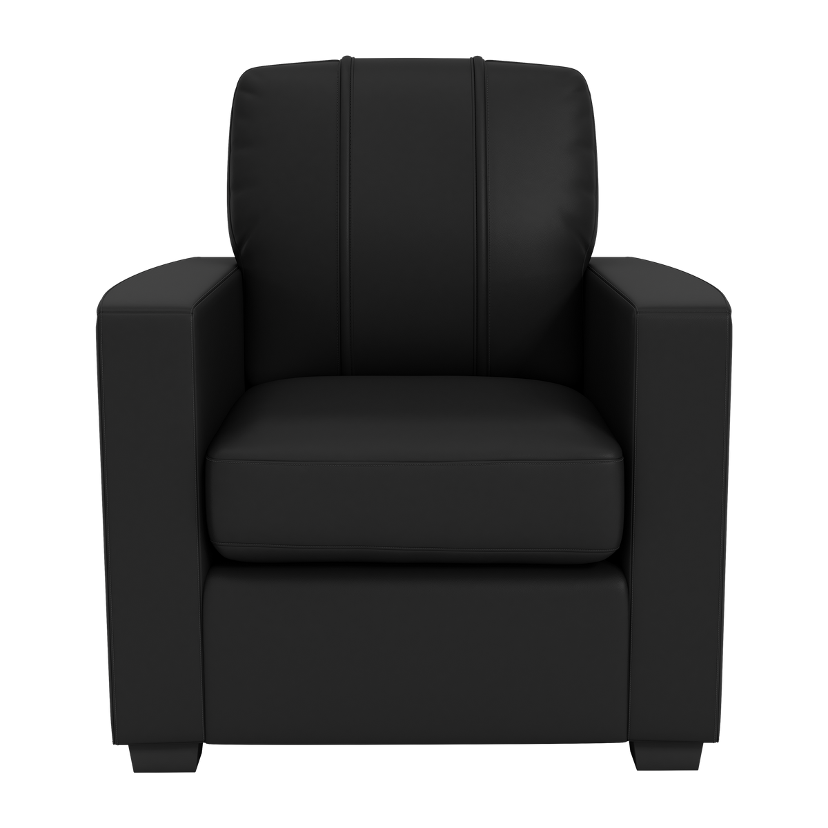 Silver Club Chair with Rutgers Scarlet Knights Head Logo