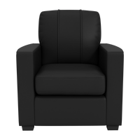 Silver Club Chair with Rutgers Scarlet Knights Head Logo