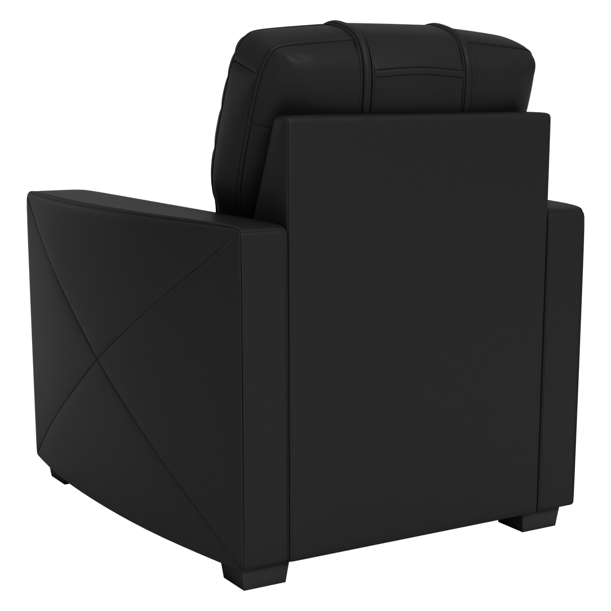Silver Club Chair with Rutgers Scarlet Knights White Logo