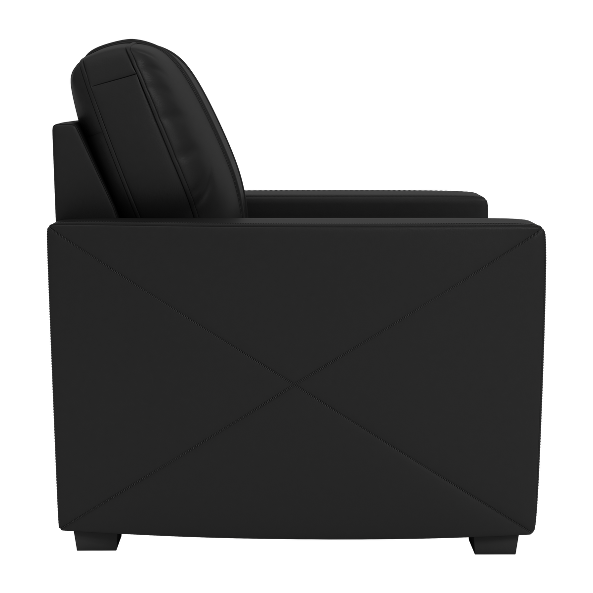 Silver Club Chair with Rutgers Scarlet Knights Head Logo