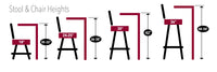 Rutgers Scarlet Knights L014 Bar Stool | NCAA RU Scarlet Knights Bar Stool Holland Game Room