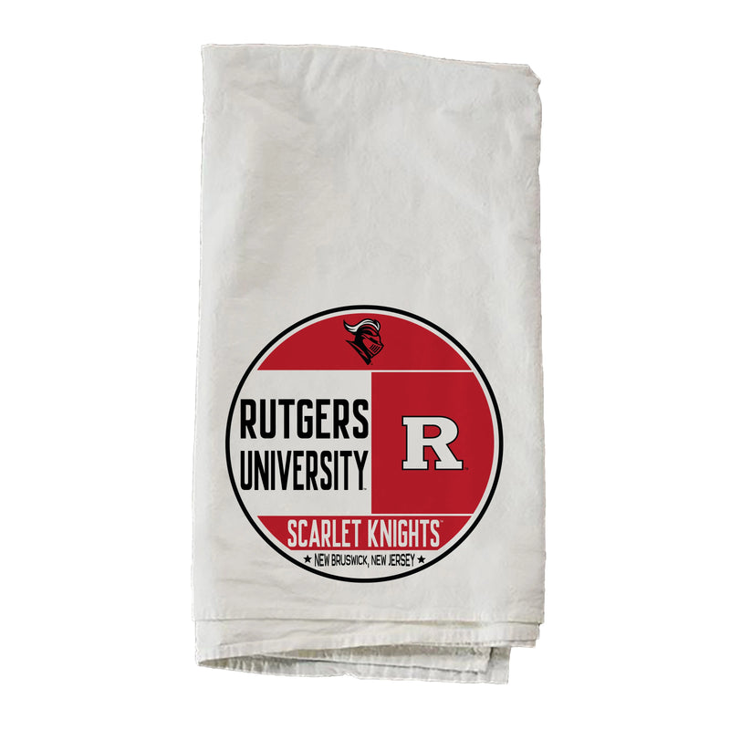 Circle Stamp Rutgers State University Towel Kendrick Home
