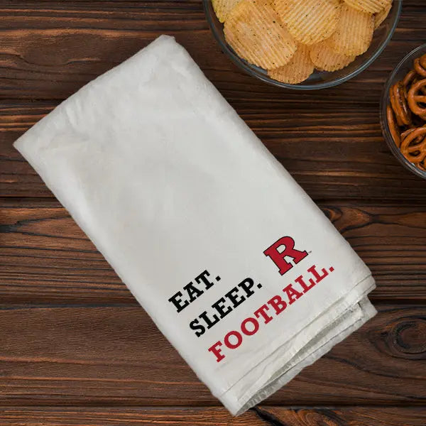 Eat Sleep Football Rutgers State University Towel Kendrick Home