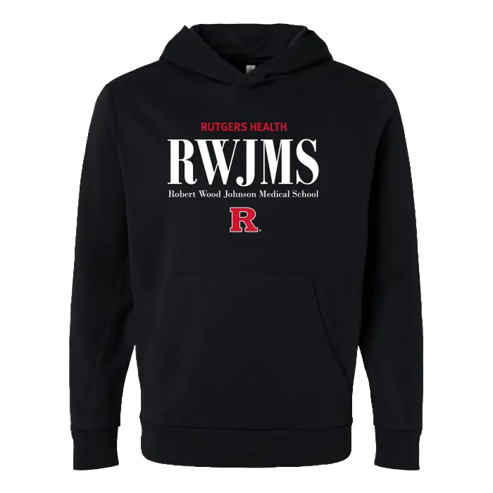 RWJMS Hooded Tech Fleece Pullover Robert Wood Johnson Medical School