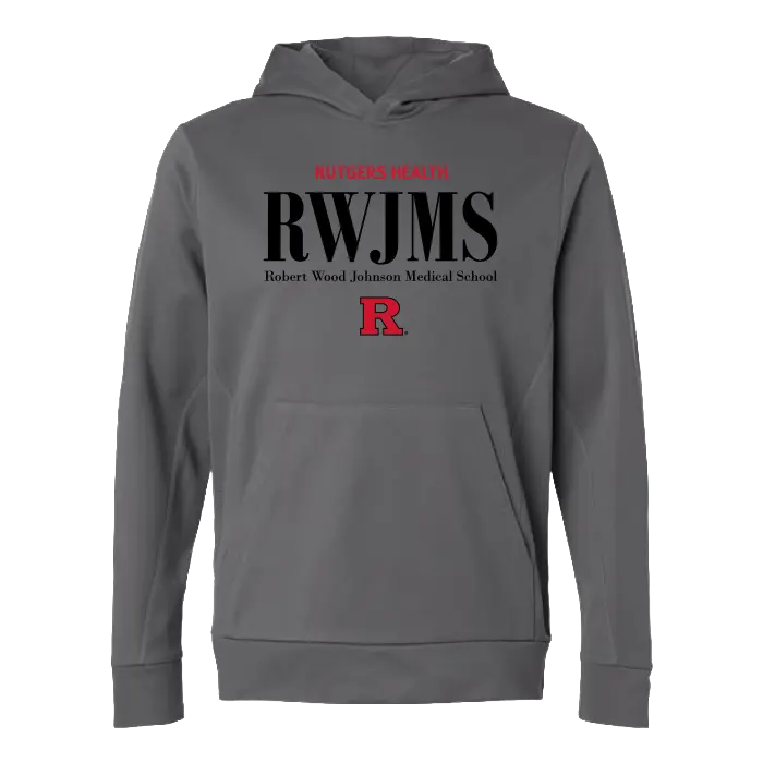 RWJMS Hooded Tech Fleece Pullover Robert Wood Johnson Medical School