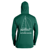 Hooded Long Sleeve Breakthrough T-Shirt Rutgers Sailing