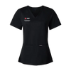 OTD Women's Cesi UltraSOFT­ Scrub V-Neck Top Rutgers OTD