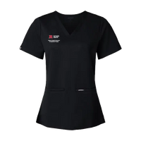 OTD Women's Cesi UltraSOFT­ Scrub V-Neck Top Rutgers OTD