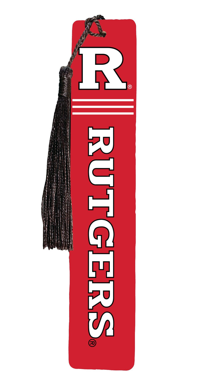Rutgers Scarlet Knights Wooden Bookmark with Tassel Officially Licensed Collegiate Product