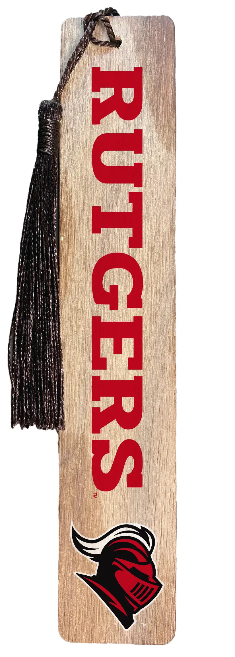 Rutgers Scarlet Knights Wooden Bookmark with Tassel Officially Licensed Collegiate Product R & R INC.