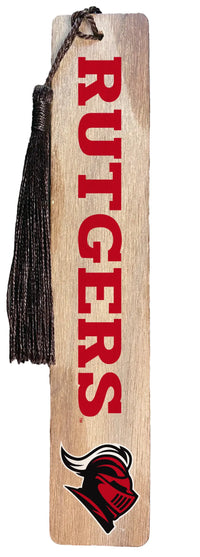 Rutgers Scarlet Knights Wooden Bookmark with Tassel Officially Licensed Collegiate Product R & R INC.