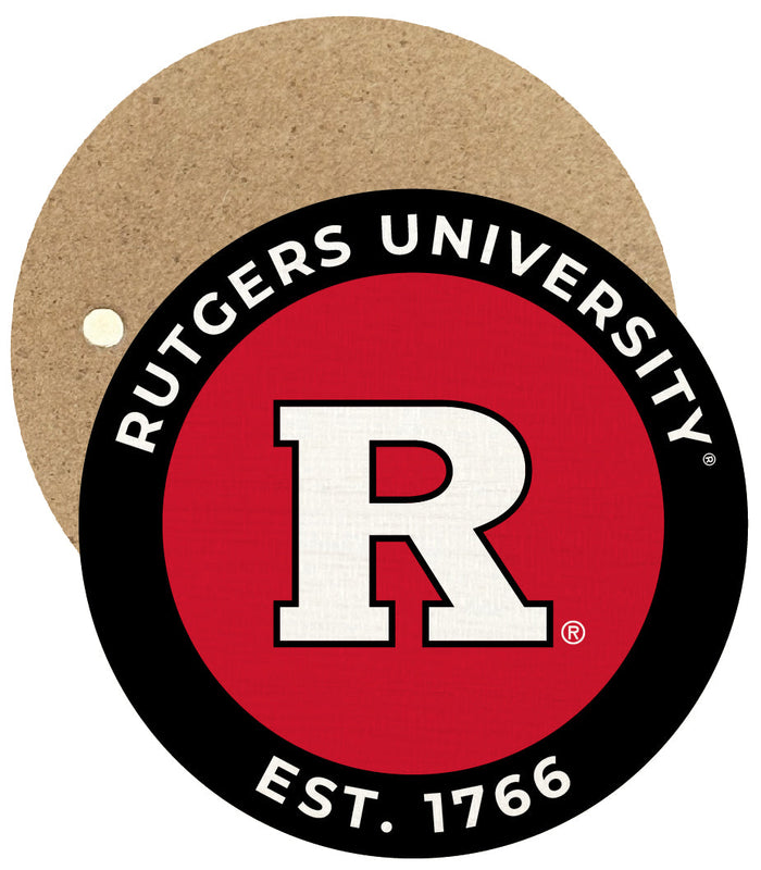 Rutgers Scarlet Knights Round Wooden 2.5" Fridge Magnet Officially Licensed Collegiate Product