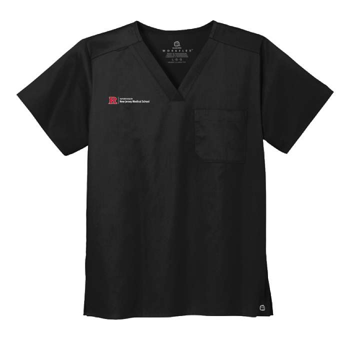 Chest Pocket Scrub V-Neck  Outerwear