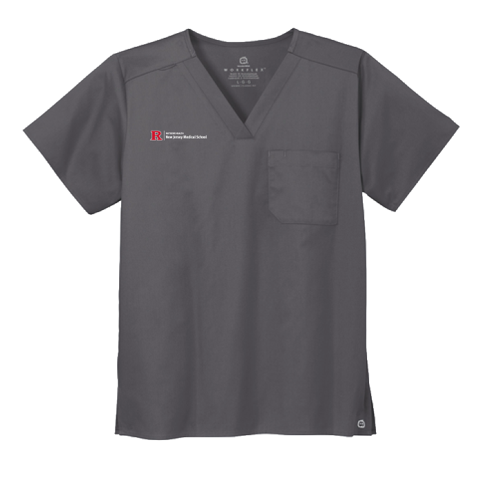 Chest Pocket Scrub V-Neck  Outerwear