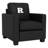 Dyno Stationary Club Chair with Rutgers Scarlet Knights White Logo Zipchair