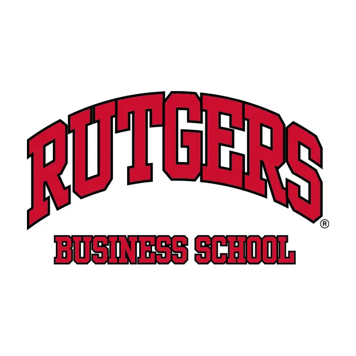 White Cadet Collar Quarter-Zip Sweatshirt Rutgers RBGA