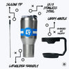 Rutgers 40oz Stainless Steel Tumbler GameTime Sidekicks