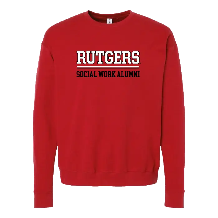 Unisex Fleece Crewneck Sweatshirt Rutgers SSW