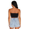 Rutgers Black Bandeau Top lojobands