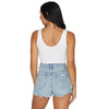 Rutgers White Crop Tank Top lojobands