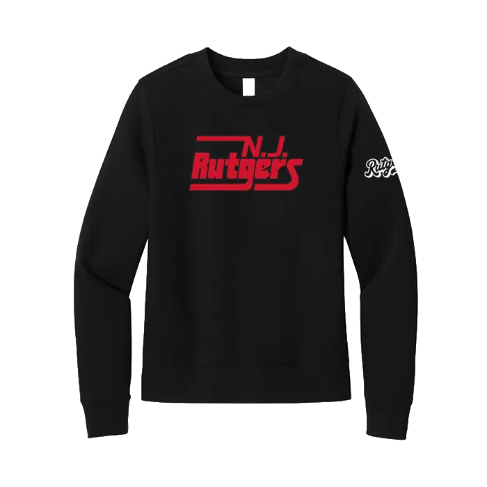 Rutgers Retro NJ Rutgers Women's Crew Fleece Retro