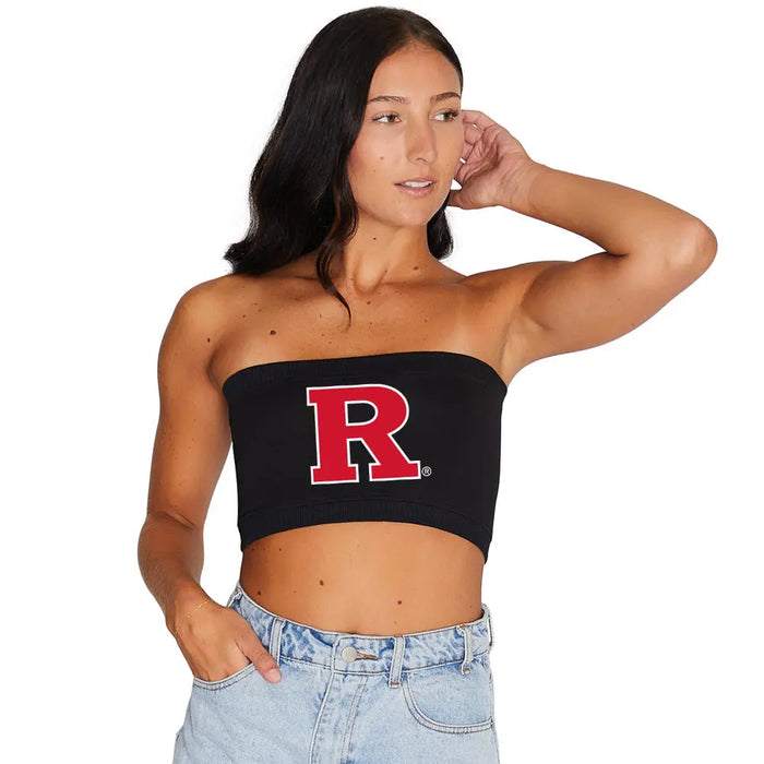 Rutgers Black Bandeau Top lojobands