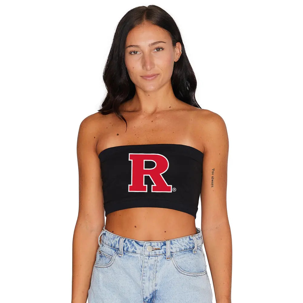 Rutgers Black Bandeau Top lojobands