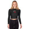 Rutgers Black Mock Neck Top lojobands