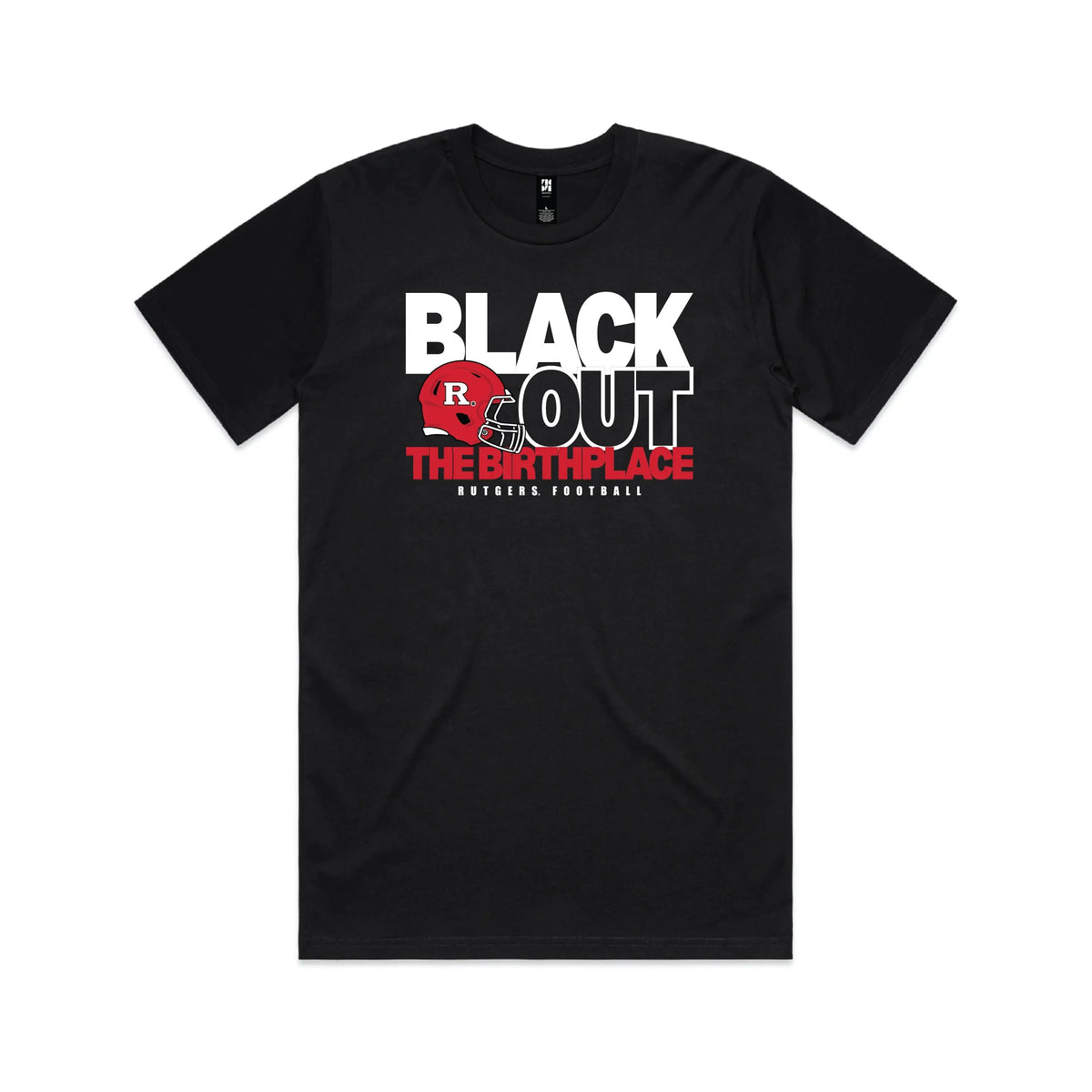 The Unofficial, Official Rutgers Football Blackout T-Shirt Knight & Day Apparel