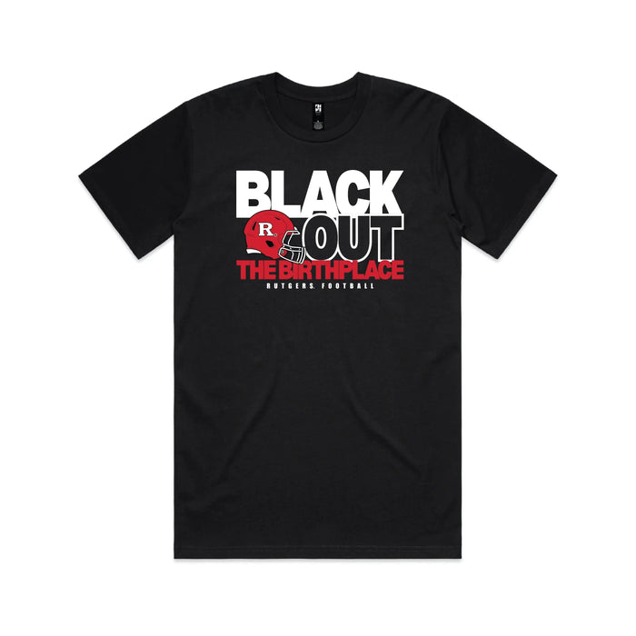 The Unofficial, Official Rutgers Football Blackout T-Shirt Knight & Day Apparel