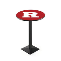 L217 Black Wrinkle Rutgers Scarlet Knights Pub Table Holland Game Room
