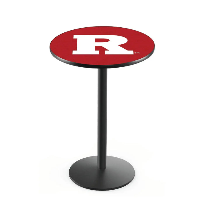 L214 Black Wrinkle Rutgers Scarlet Knights Pub Table Holland Game Room