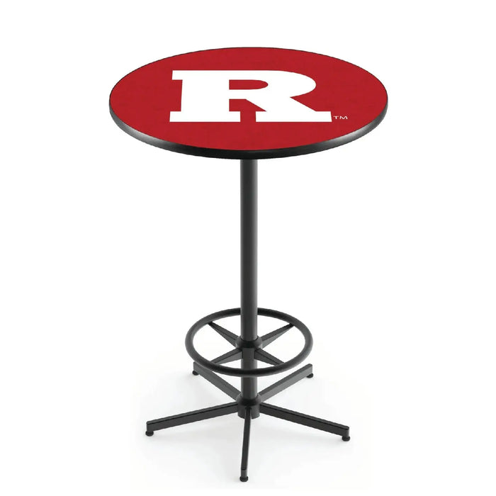 L216 Black Wrinkle Rutgers Scarlet Knights Pub Table Holland Game Room