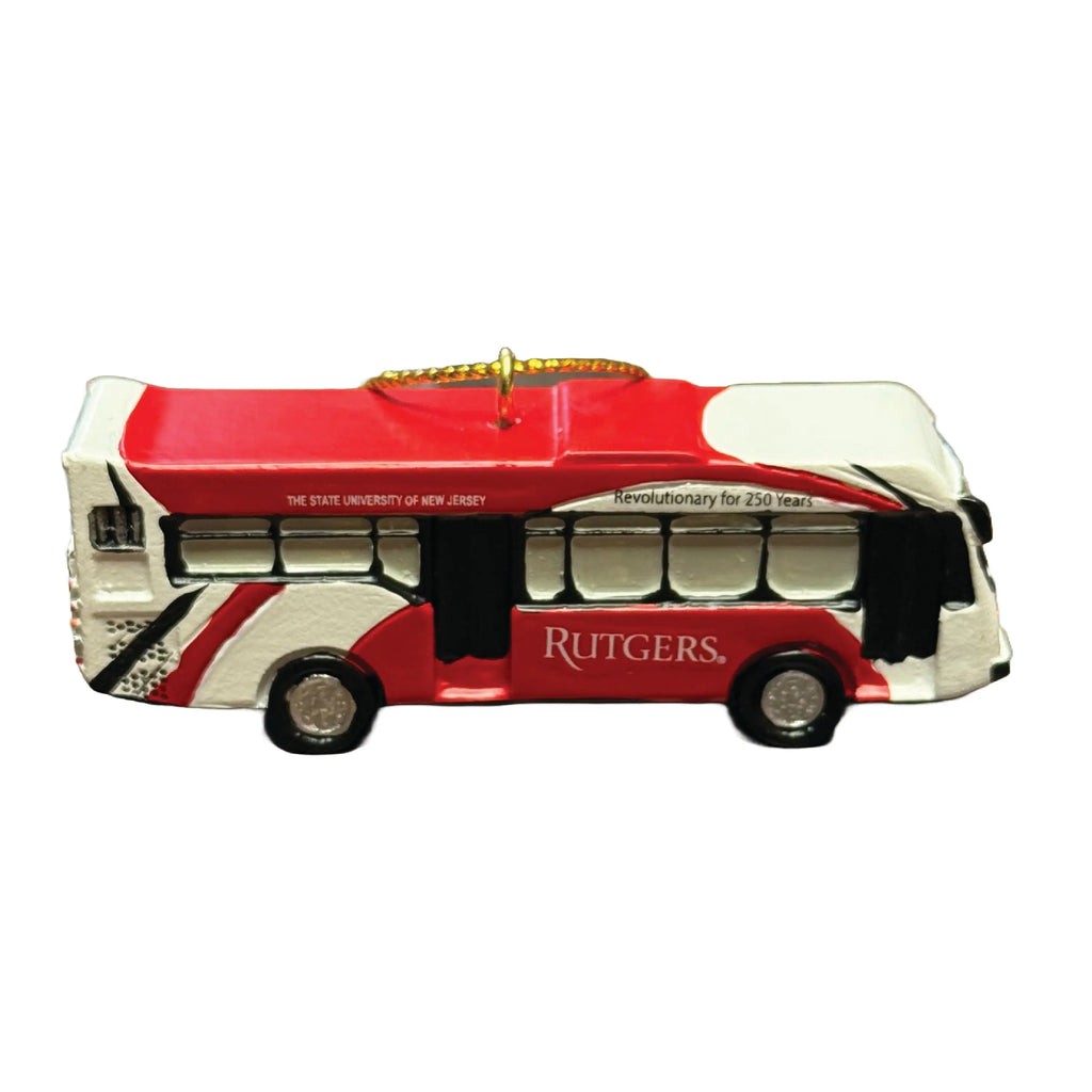 Rutgers Bus Christmas Ornament Knight & Day Apparel