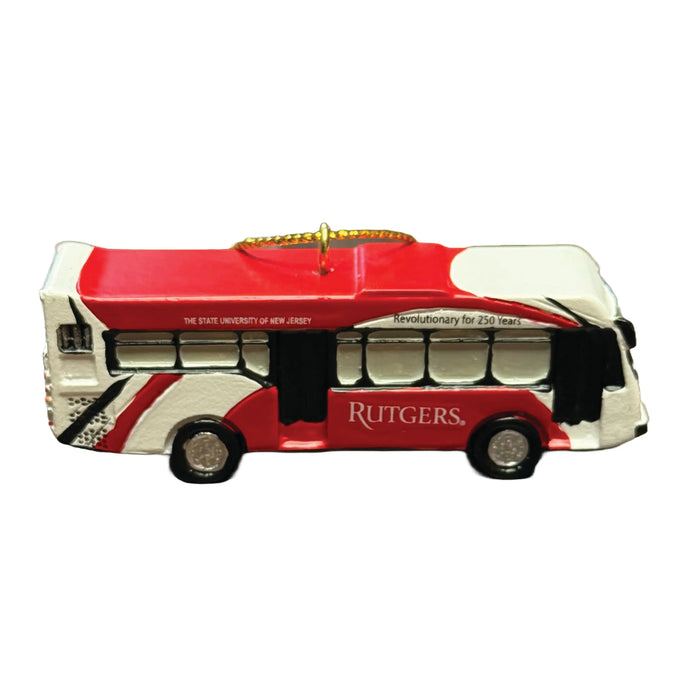 Rutgers Bus Christmas Ornament Knight & Day Apparel