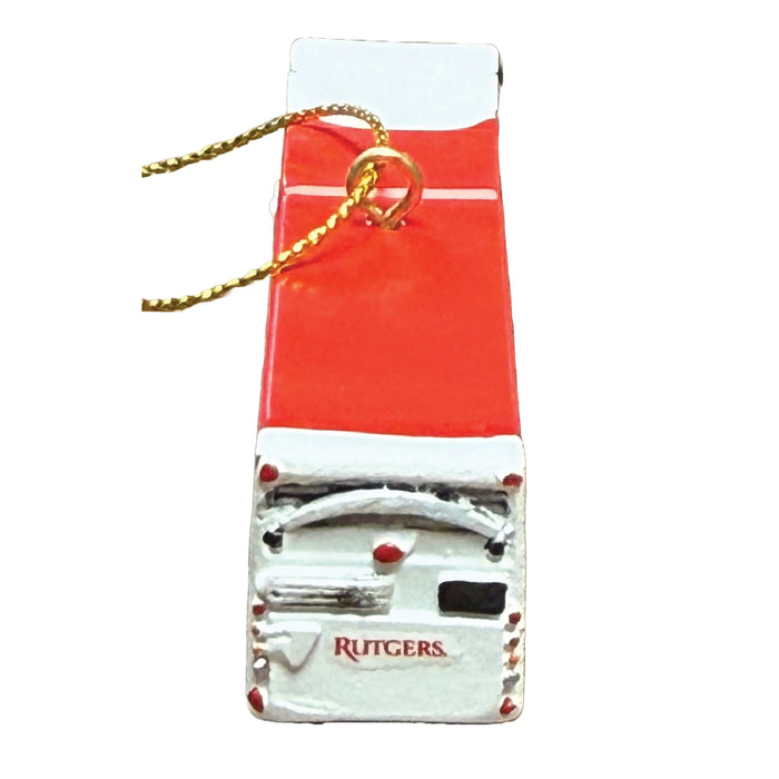 Rutgers Bus Christmas Ornament Knight & Day Apparel
