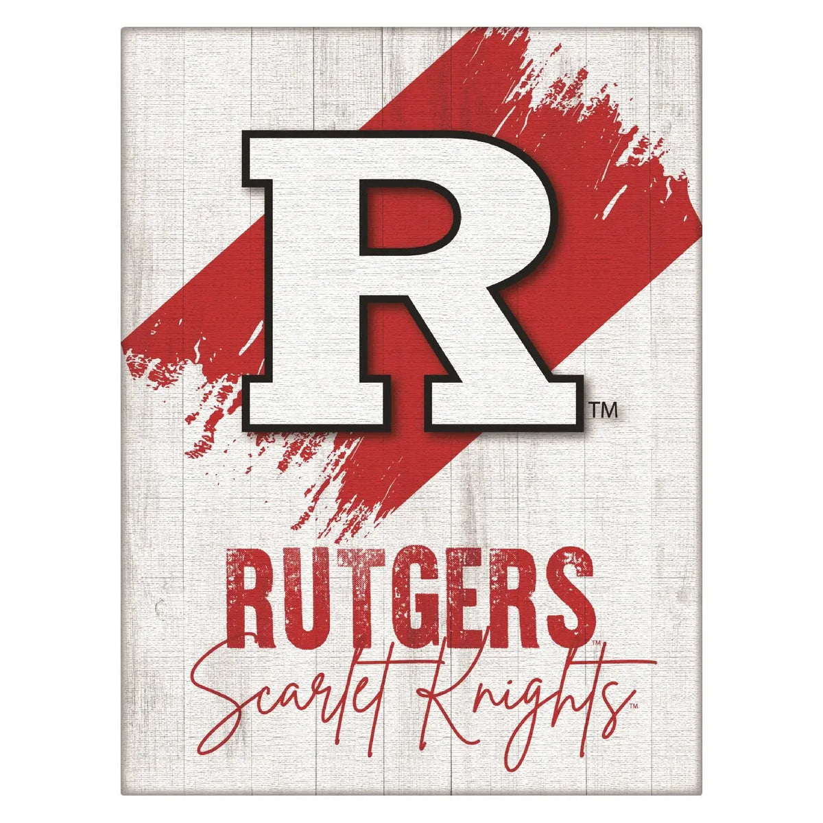 Rutgers Logo Wall Decor Canvas Holland Game Room