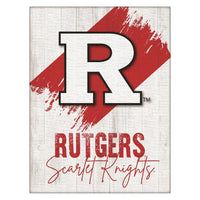 Rutgers Logo Wall Decor Canvas Holland Game Room