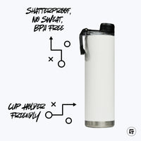 Rutgers 22oz White Bottle GameTime Sidekicks