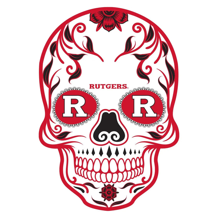 Rutgers Scarlet Knights - Skull - Outdoor Wall Decals - Official NCAA - Scratch Resistant Alumigraphics Smooth Fathead