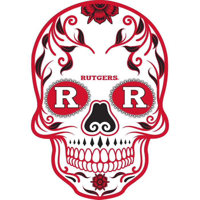 Skull - Big Head - Official NCAA - Rutgers Scarlet Knights - Foam Core Cutout Fathead