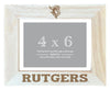 Rutgers Scarlet Knights Wooden Photo Frame - Customizable 4 x 6 Inch - Elegant Matted Display for Memories R & R INC.