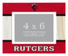Rutgers Scarlet Knights Wooden Photo Frame - Customizable 4 x 6 Inch - Elegant Matted Display for Memories R & R INC.