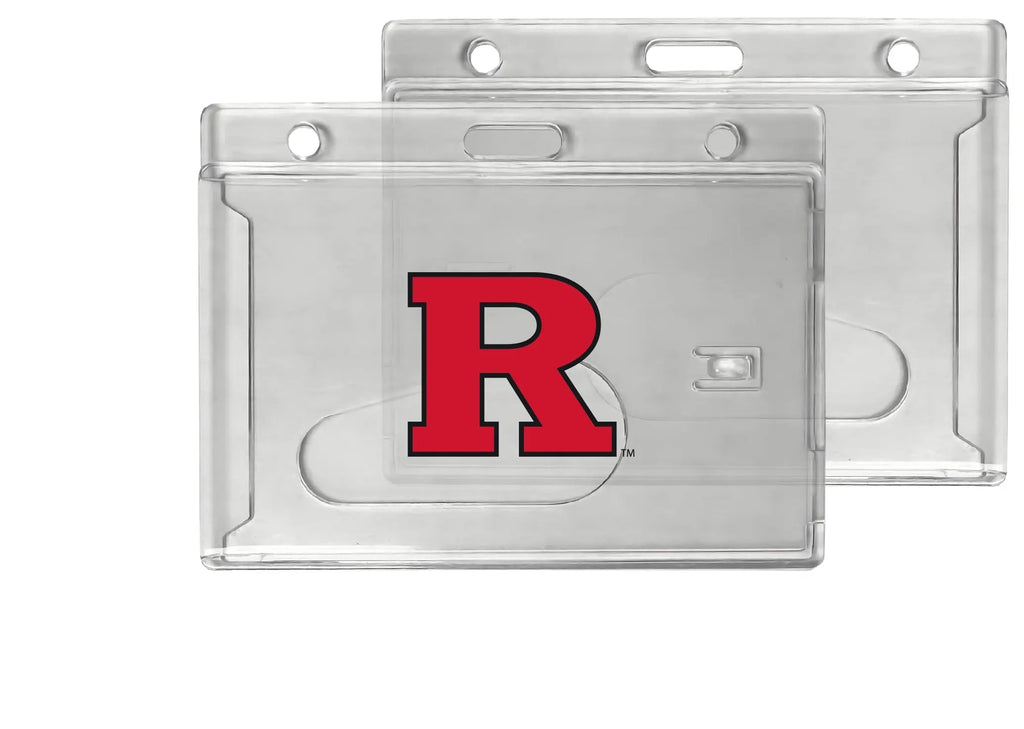 Rutgers Clear View ID Holder - Collegiate Badge Protection R & R INC.