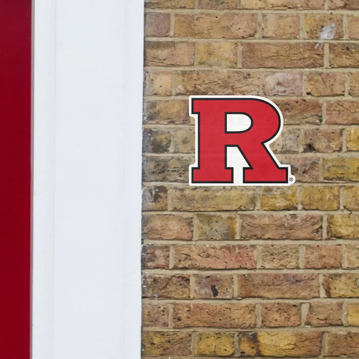 Rutgers Scarlet Knights - Logo - Outdoor Wall Decals - Official NCAA - Scratch Resistant Alumigraphics Smooth Fathead