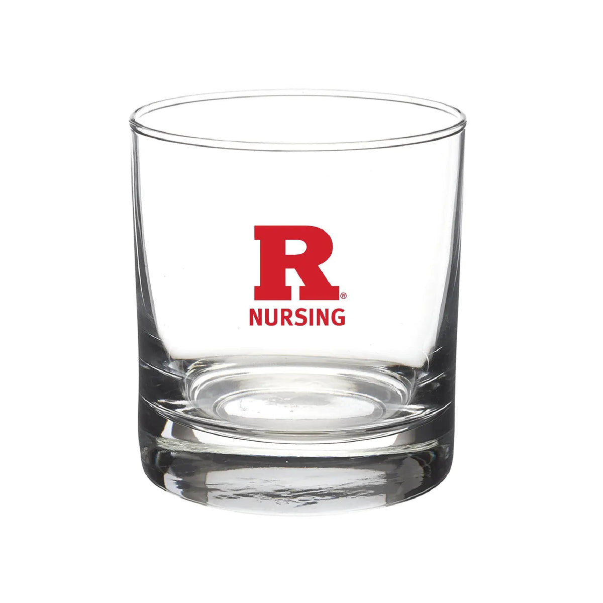 70th Anniversary of Nursing Heavy Base Whiskey Rocks Glasses Rutgers School of Nursing